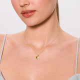 Komplet srebrny pozłacany serce