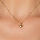 Zawieszka dmuchane złote serce