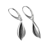 Bransoletka srebrna oksydowany liść