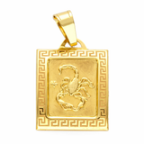 Zawieszka złota znak zodiaku skorpion z motywem greckim