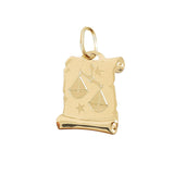 Zawieszka złota znak zodiaku Waga