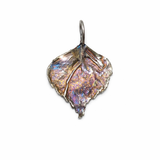 Zawieszka artystyczna patynowany liść Dorian Grabowski