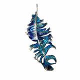 Zawieszka artystyczna niebieskie pióro Dorian Grabowski