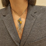 Zawieszka artystyczna z bursztynem Dorian Grabowski