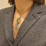 Zawieszka artystyczna z bursztynem Dorian Grabowski