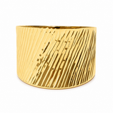 Szeroki ozdobny pierścionek diamentowanego złota MIRA (Kopia) (Kopia) (Kopia) (Kopia)