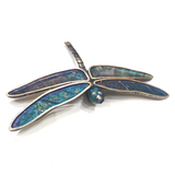 Zawieszka artystyczna fioletowo niebieska ważka Dorian