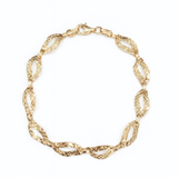 Bransoletka złota diamentowana