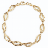 Bransoletka złota diamentowana