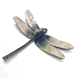 Zawieszka artystyczna fioletowo niebieska ważka Dorian