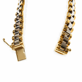 Bransoletka złota zegarkowa z blaszką