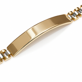 Bransoletka złota zegarkowa z blaszką