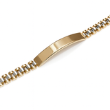 Bransoletka złota zegarkowa z blaszką