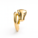 Pierścionek złoty Pantera