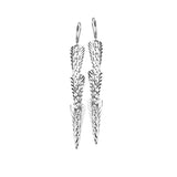 Kolczyki srebrne długie blaszki