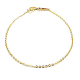 Bransoletka złota łańcuszkowa w splocie ankier