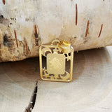 Zawieszka złota znak zodiaku lew