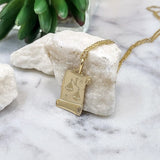 Zawieszka złota znak zodiaku Waga