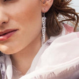 Kolczyki srebrne długie blaszki