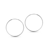 Kolczyki srebrne koła 70mm szarnir