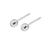 Kolczyki srebrne kulki 2 mm