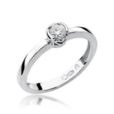 Złoty pierścionek zaręczynowy z diamentem 0,25 ct !!!