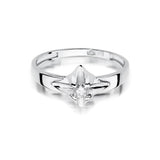 Złoty pierścionek zaręczynowy z diamentem 0,12ct